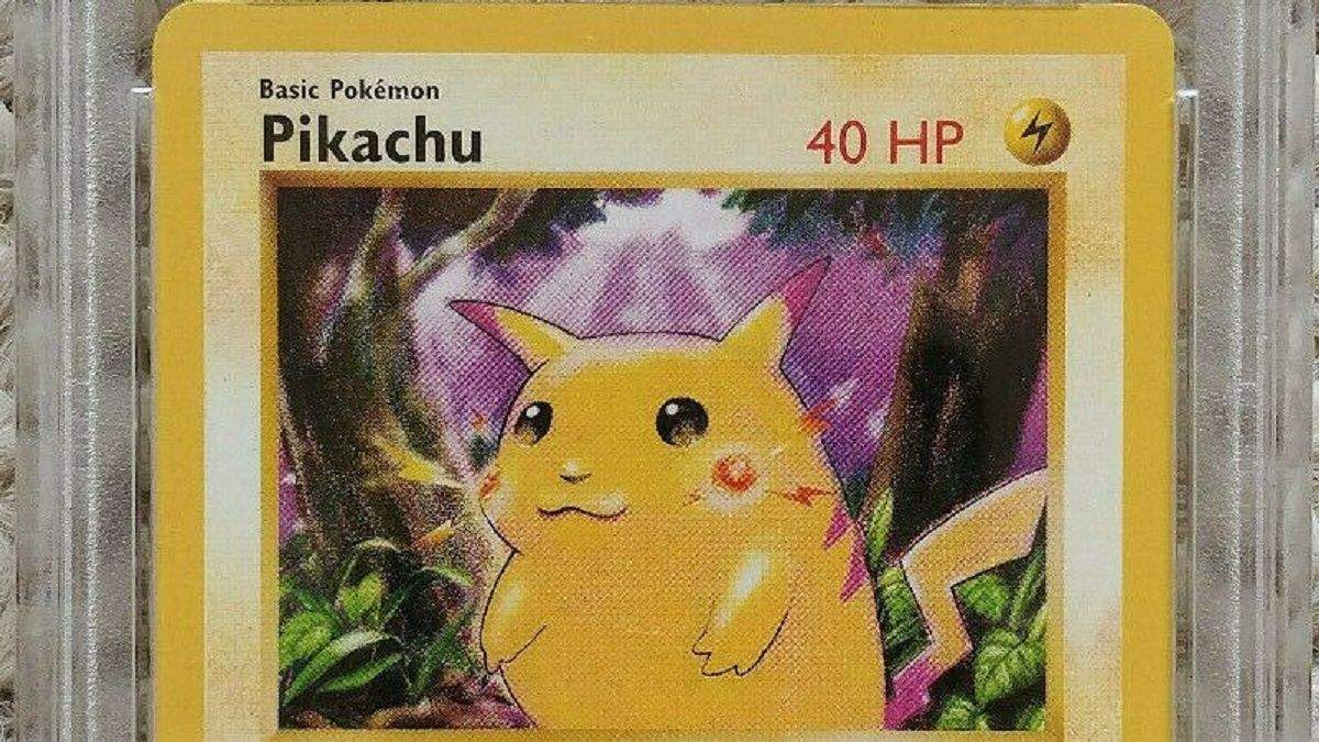 Картка Пікачу з гри Nintendo Pokemon Game 1999 року Картка Пікачу з гри Nintendo Pokemon Game 1999 року