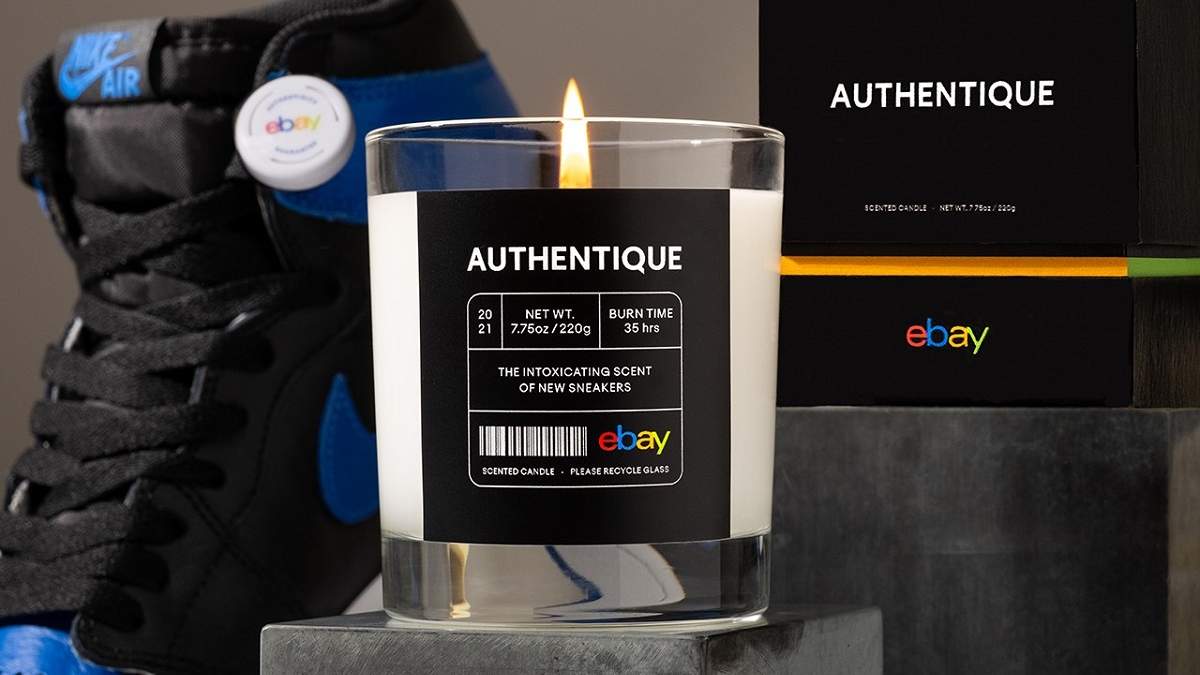 eBay создал свечу с ароматом новых кроссовок eBay создал свечу с ароматом новых кроссовок