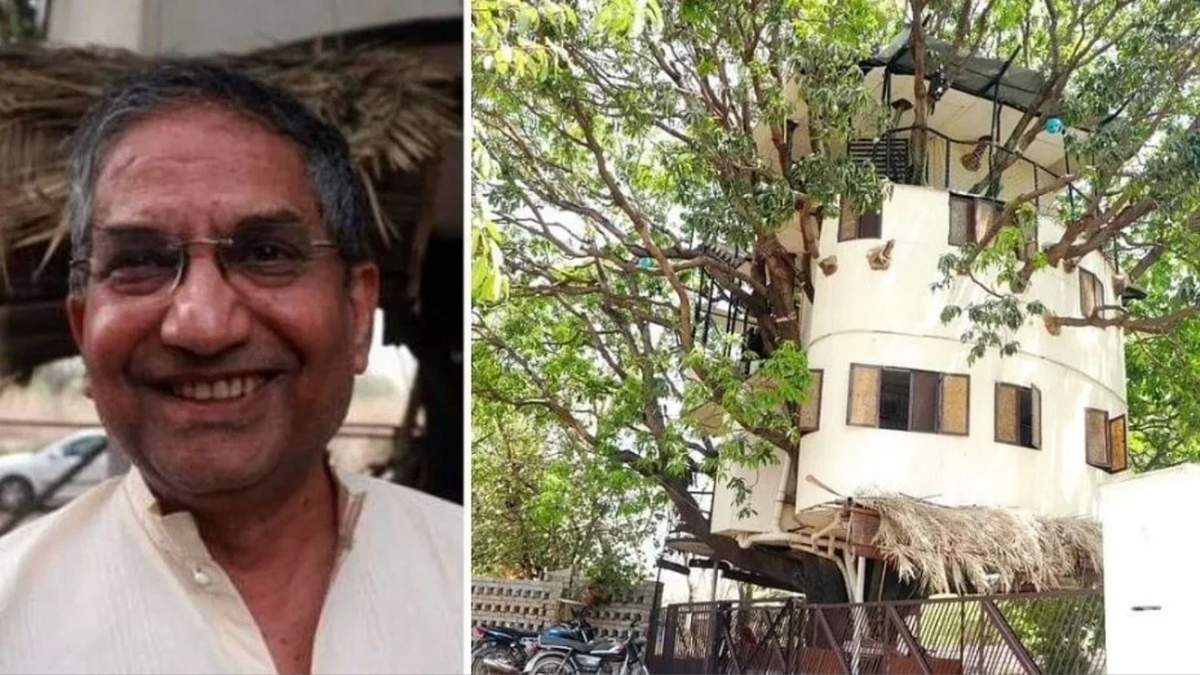 Не срезана ни одна ветка: в Индии мужчина построил эко-дом на дереве манго