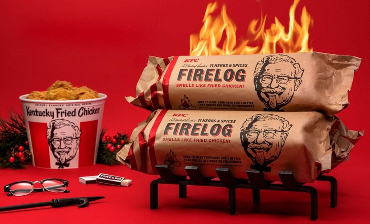 KFC выпустила дрова с запахом жареных куриных крылышек