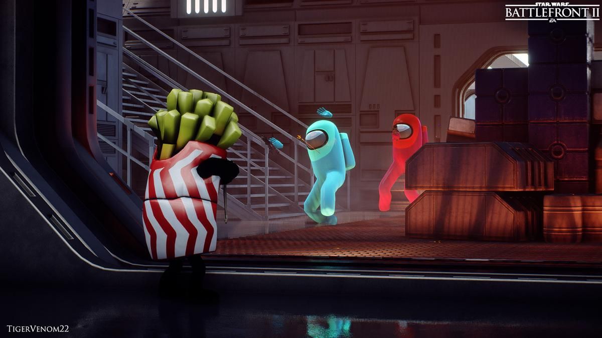 Игры обьединяются: персонажи Among Us и Fall Guys сойдутся в бою в Star Wars – фото, видео Игры обьединяются: персонажи Among Us и Fall Guys сойдутся в бою в Star Wars – фото, видео