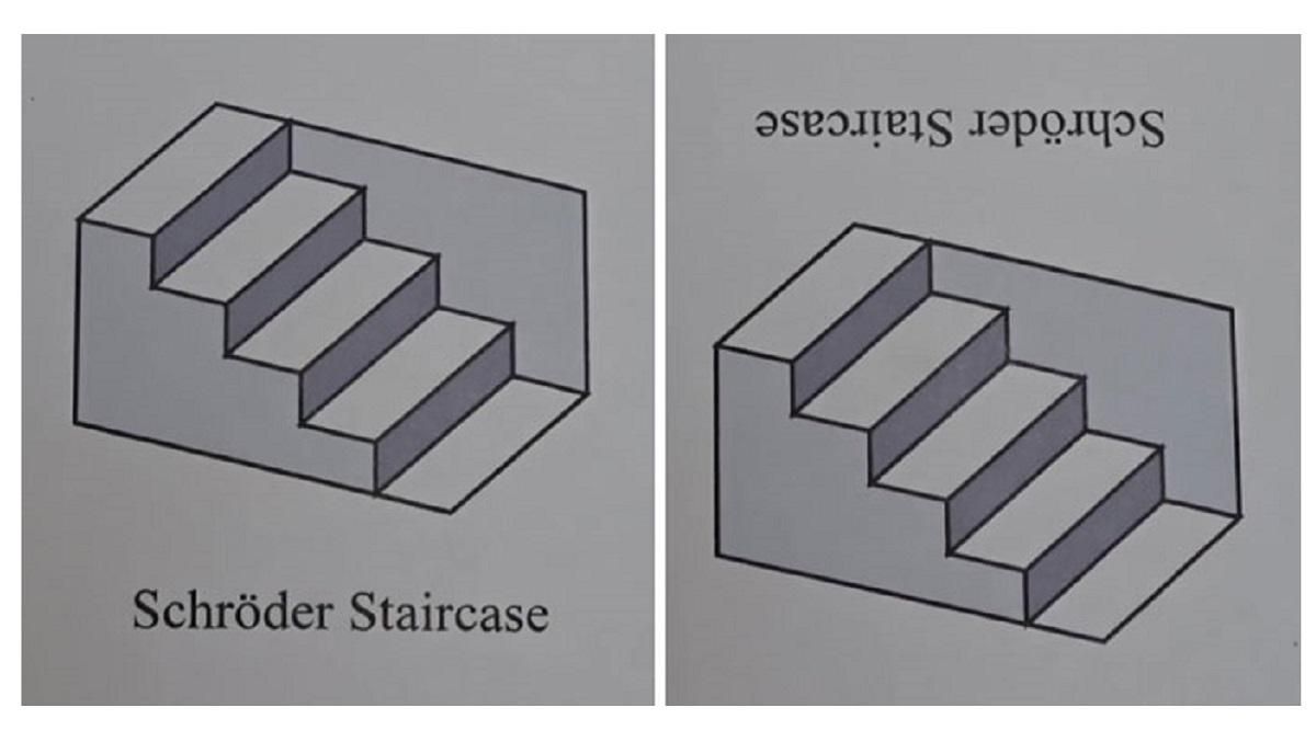 Главная головоломка 2020 года: трехмерная оптическая иллюзия лестницы Шредера Главная головоломка 2020 года: трехмерная оптическая иллюзия лестницы Шредера