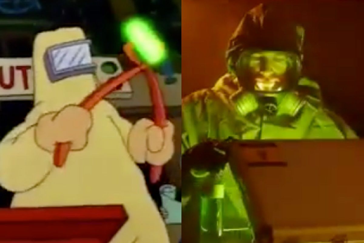 Комик воспроизвел вводную часть Симпсонов из стоковых видео: забавный римейк