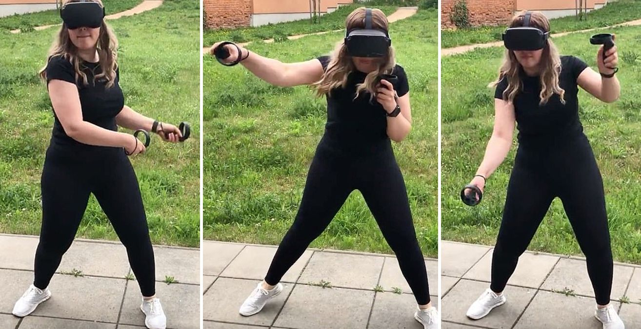 Женщина похудела с помощью видеигор Женщина похудела с помощью видеигор