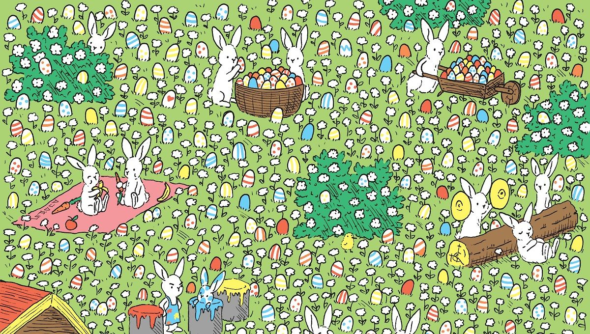 Головоломка тижня: готуємось до Великодня – допоможіть кроликам пофарбувати всі яйця