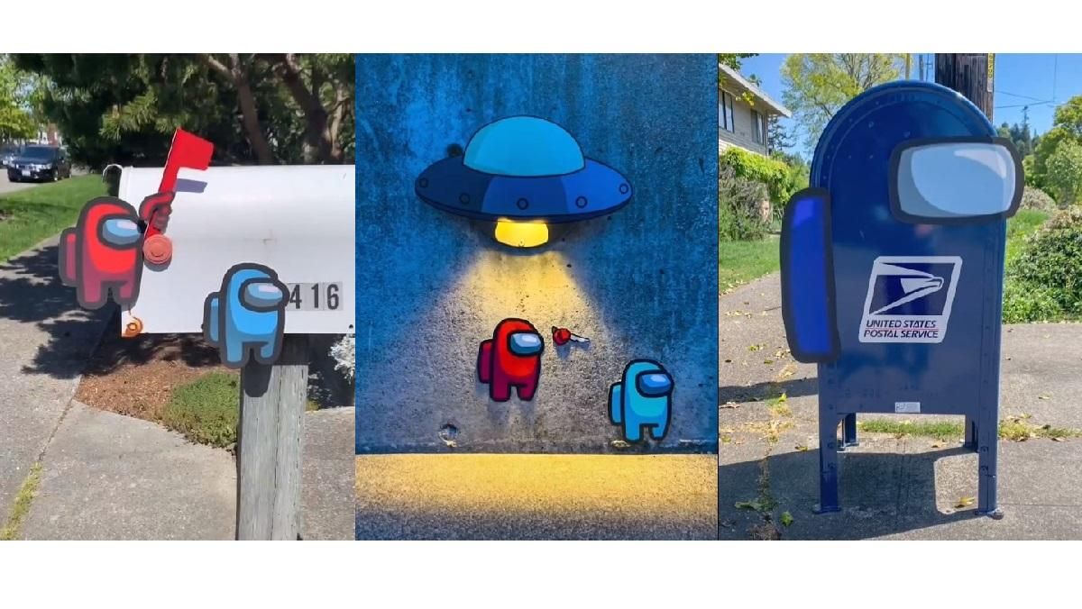 Художник воспроизводит сцены из популярной игры Among Us в реальной жизни из настоящих предметов Художник воспроизводит сцены из популярной игры Among Us в реальной жизни из настоящих предметов