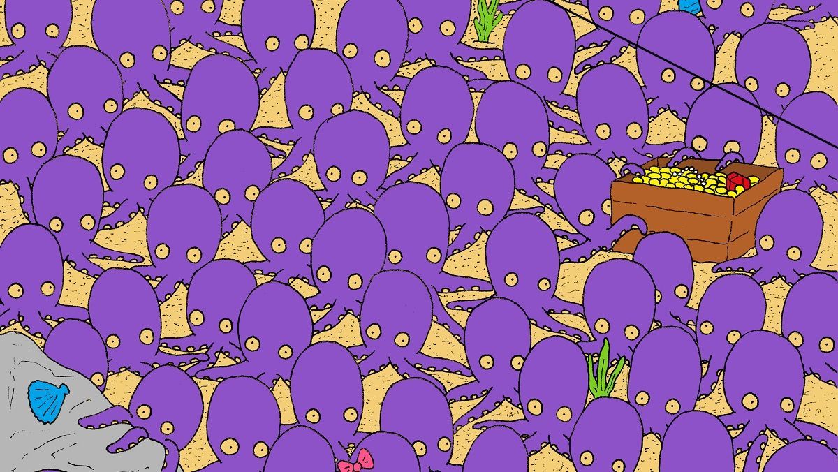 Головоломка недели: в пруду, полном осьминогов, скрывается рыба, которую вы никогда не найдете Головоломка недели: в пруду, полном осьминогов, скрывается рыба, которую вы никогда не найдете