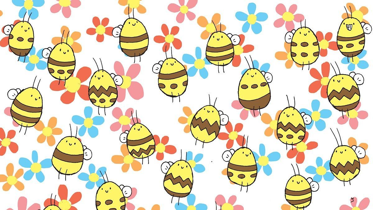 Головоломка тижня: завдання – знайти бджолу з унікальним візерунком Головоломка тижня: завдання – знайти бджолу з унікальним візерунком