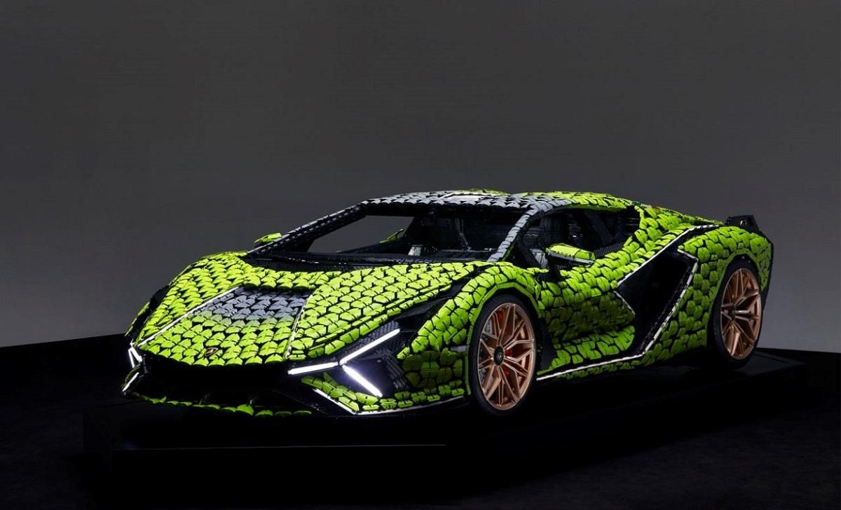 Lamborghini Sian FKP 37 з Lego у масштабі 1:1 Lamborghini Sian FKP 37 з Lego у масштабі 1:1