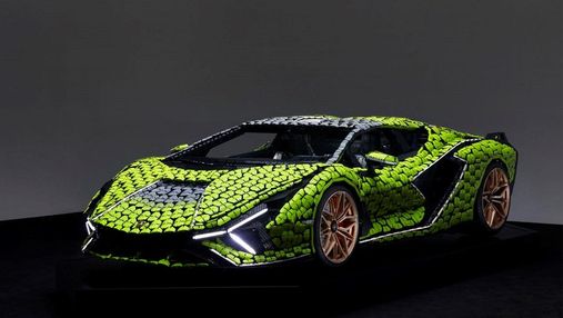 В полном размере: суперкар Lamborghini Sian воссоздали из кубиков Lego – фото, видео