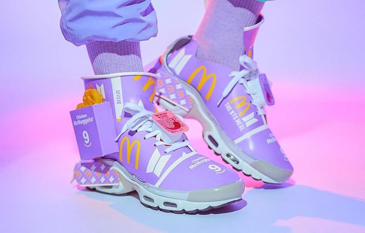 Австралієць зробив стильні кросівки з коробок BTS Meal від McDonald's