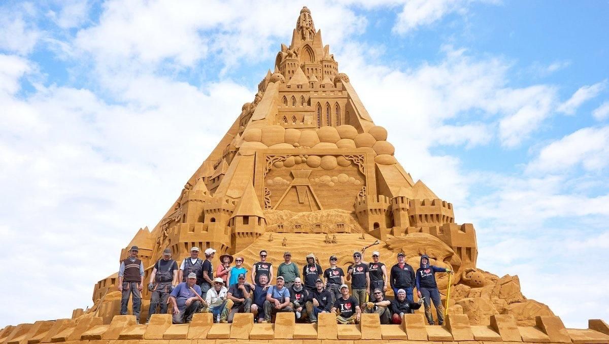 Песчаный замок в Дании Песчаный замок в Дании