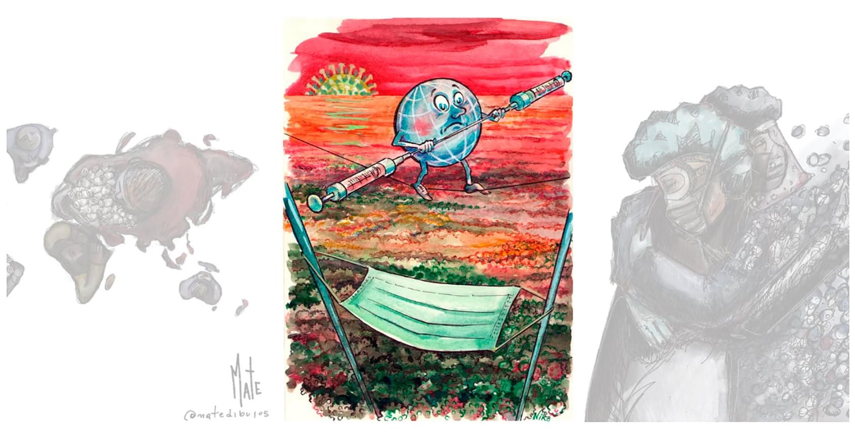 Украинский художник победил на международном конкурсе карикатур о коронавирусе