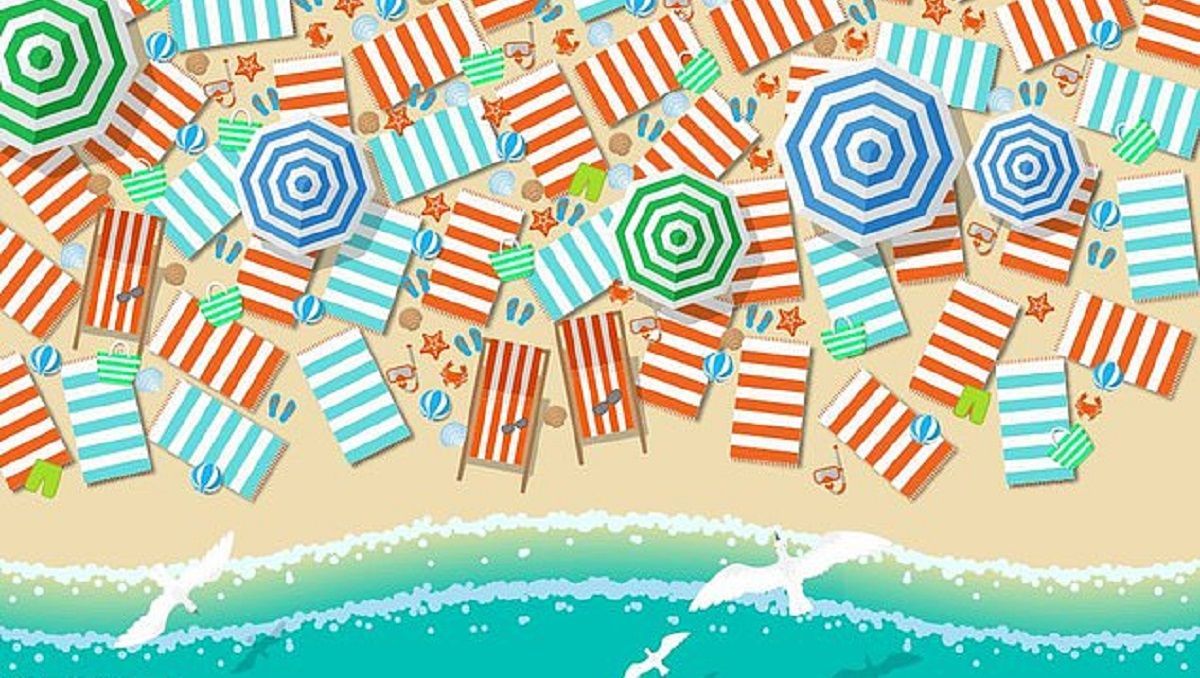 Головоломка тижня: 80 секунд на те, щоб знайти босоніжки на заповненому пляжі Головоломка тижня: 80 секунд на те, щоб знайти босоніжки на заповненому пляжі