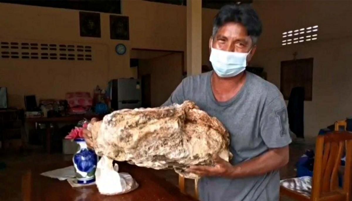 У Таїланді чоловік випадково знайшов на пляжі цінну речовину вартістю понад 1 000 000 доларів - Розваги У Таїланді чоловік випадково знайшов на пляжі цінну речовину вартістю понад 1 000 000 доларів - Розваги