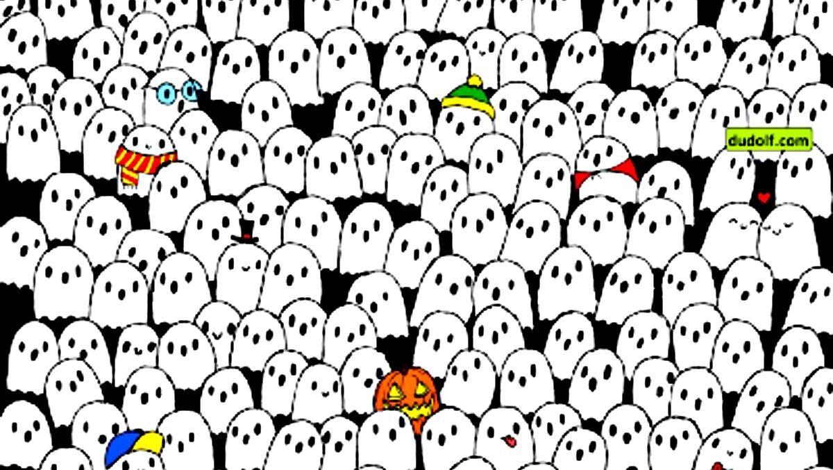 Головоломка недели: только самые внимательные найдут панду посреди привидений - Развлечения Головоломка недели: только самые внимательные найдут панду посреди привидений - Развлечения