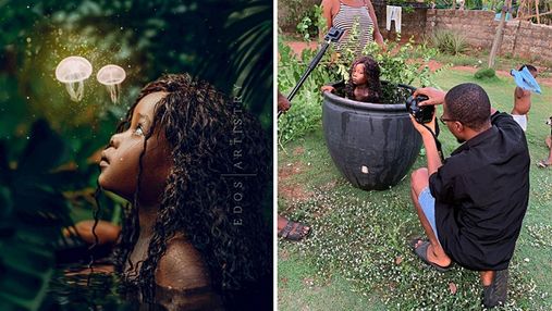 Нигерийский фотограф показал закулисье инстаграмных фото: как все происходит на самом деле
