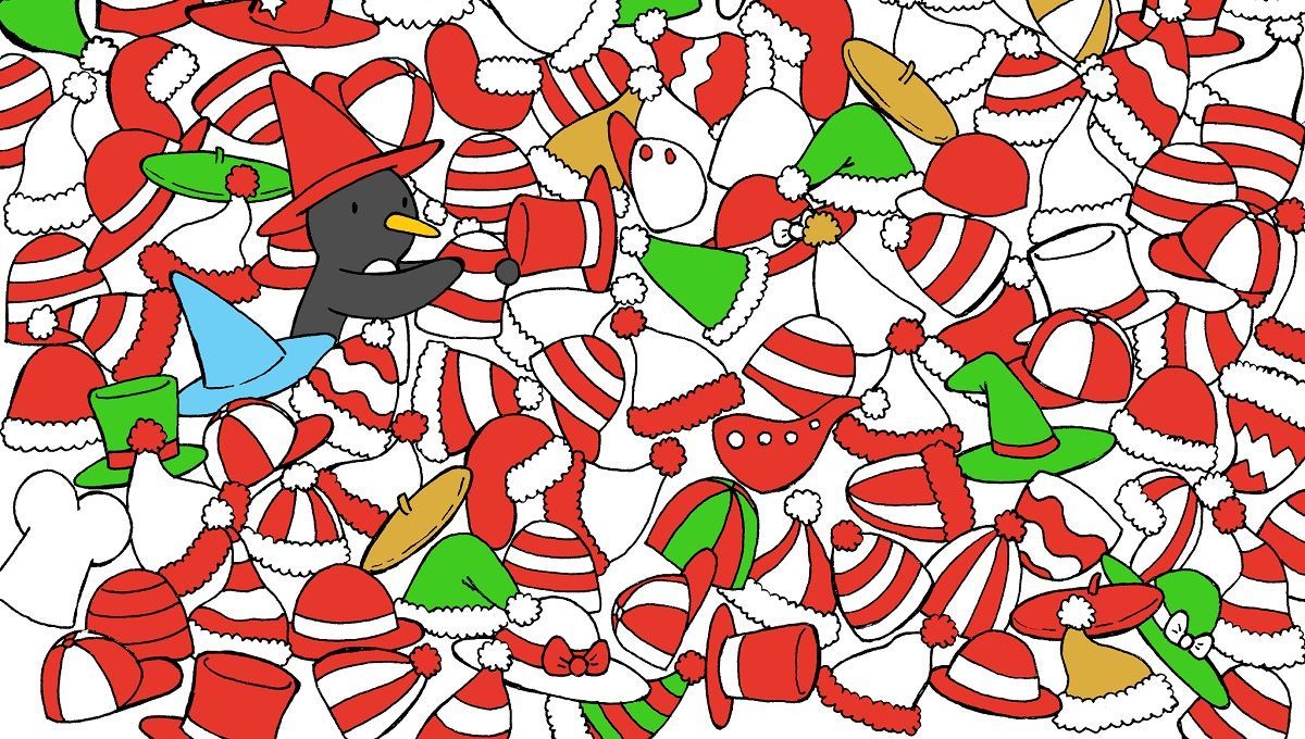 Головоломка недели: Рождественский вызов – найдете ли вы носок и шляпу Санты