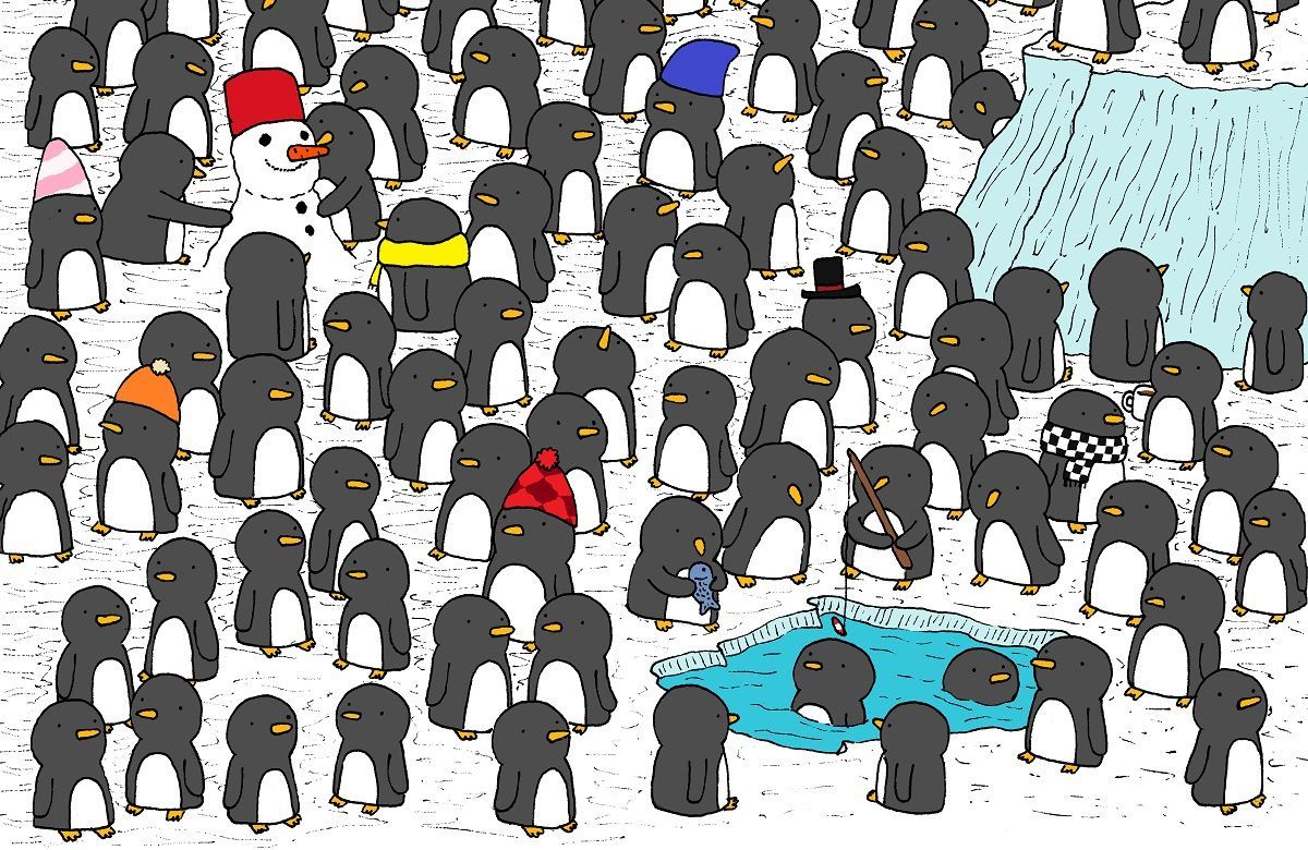 Головоломка тижня: щоб зігрітися у свята – знайдіть горнятко гарячого шоколаду серед пінгвінів Головоломка тижня: щоб зігрітися у свята – знайдіть горнятко гарячого шоколаду серед пінгвінів