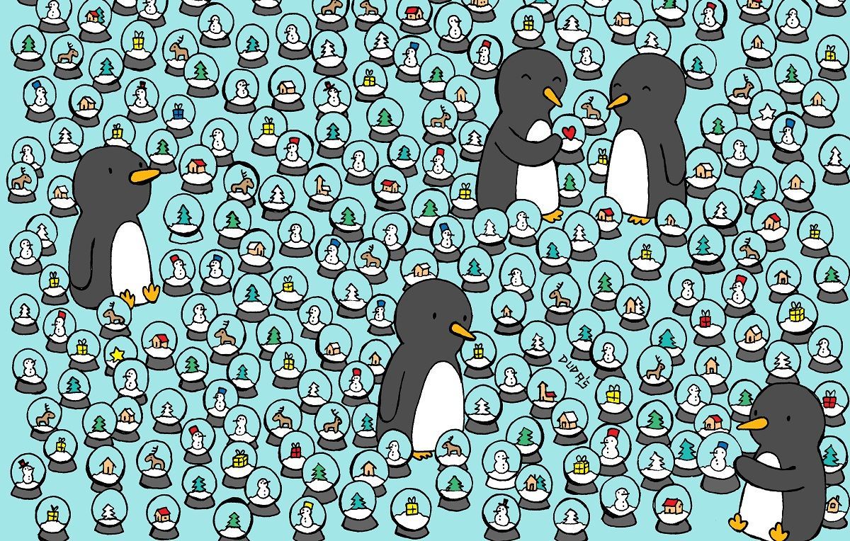 Головоломка недели: дело не из простых – отыщите и посчитайте звезды в море снежных шаров Головоломка недели: дело не из простых – отыщите и посчитайте звезды в море снежных шаров