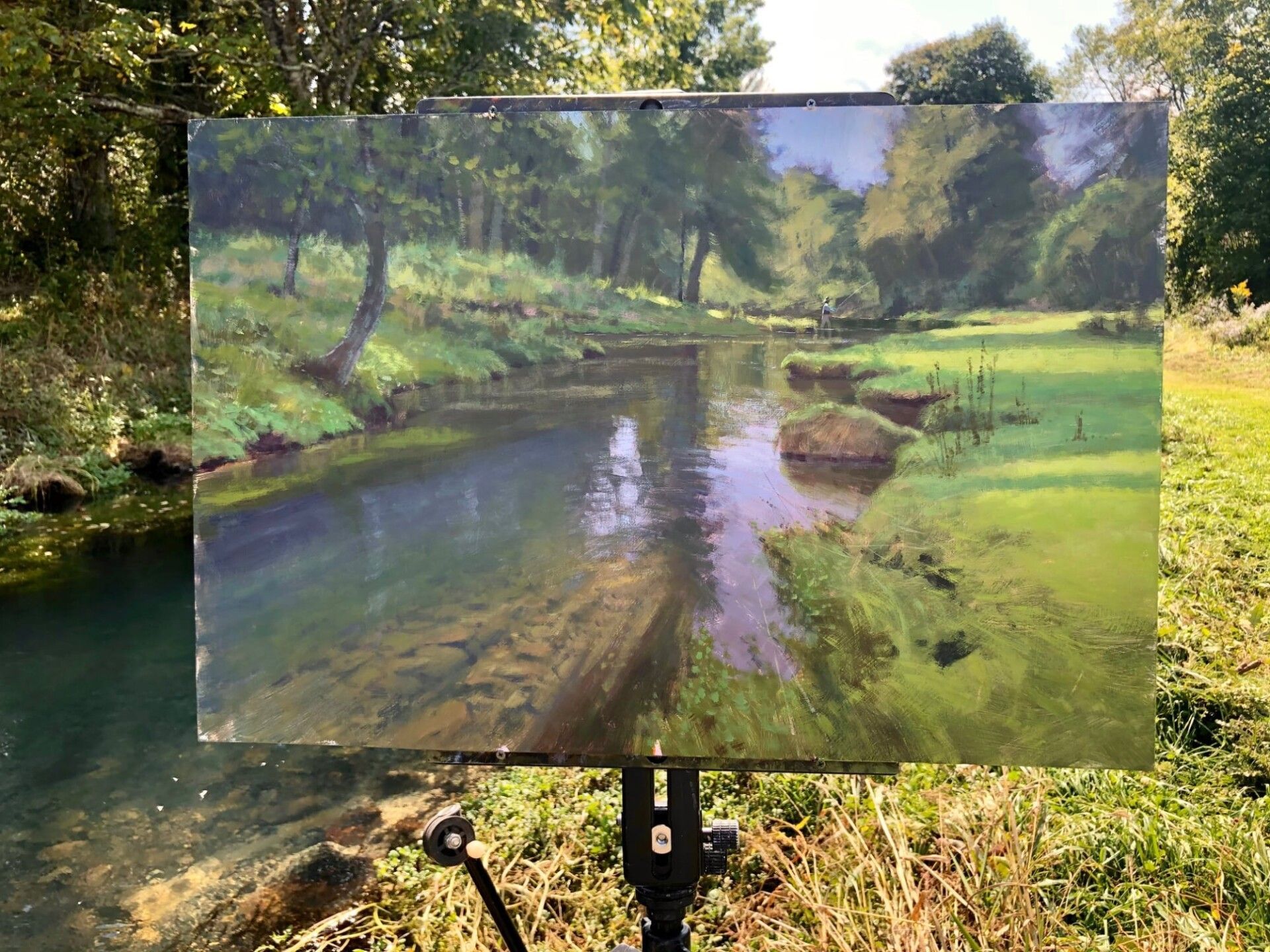 Удивительная реалистичность: художник мастерски вплетает свои картины в пейзажи