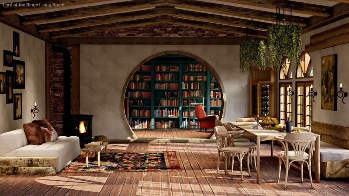 За мотивами "Володаря перснів" і "Матриці": якими були б інтер'єри у стилі відомих фільмів - Розваги За мотивами "Володаря перснів" і "Матриці": якими були б інтер'єри у стилі відомих фільмів - Розваги