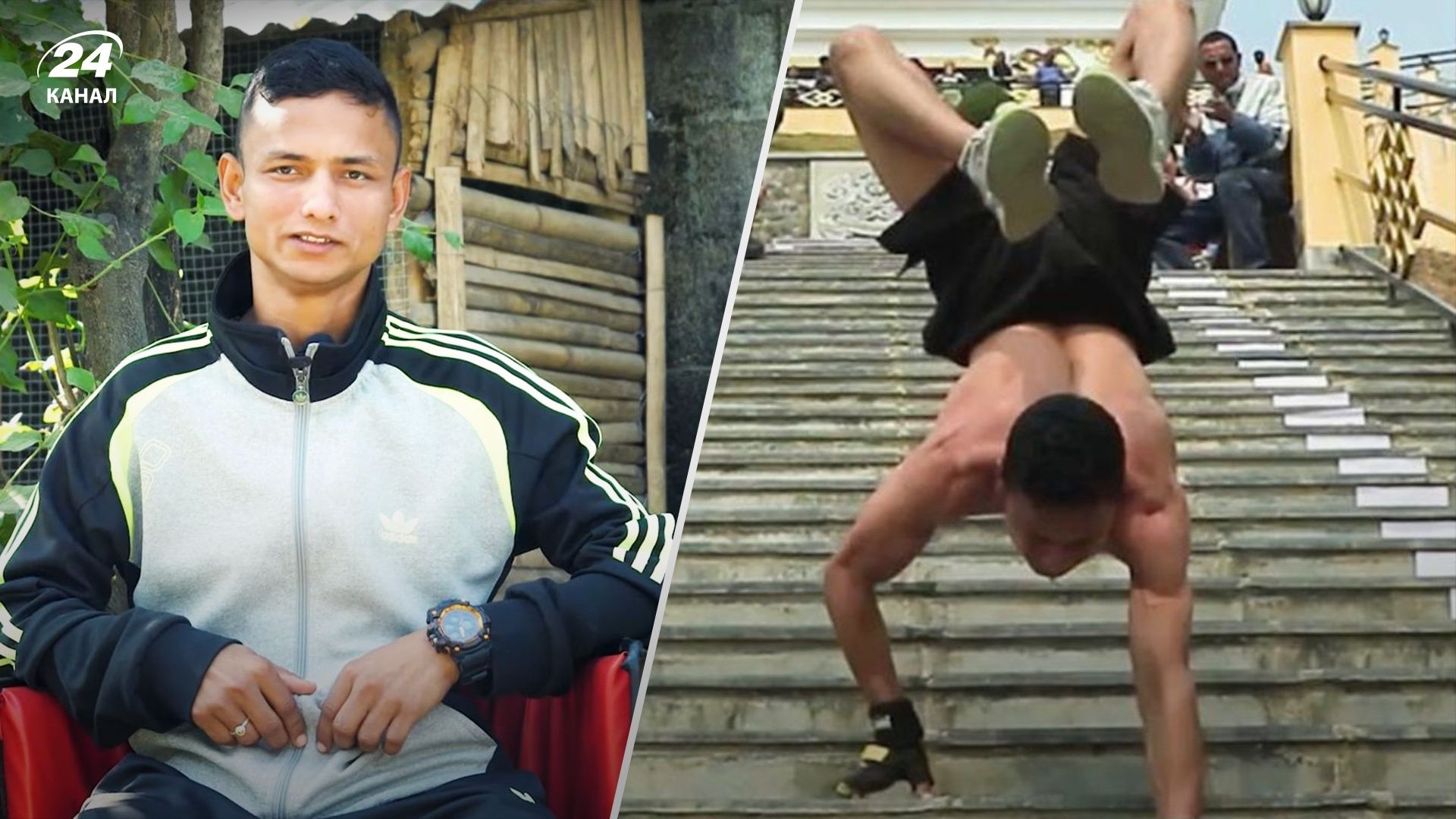 Чоловік спустився на руках 75 сходинками і побив світовий рекорд: приголомшливе відео - Розваги Чоловік спустився на руках 75 сходинками і побив світовий рекорд: приголомшливе відео - Розваги