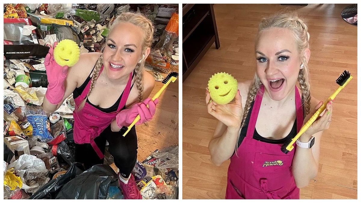 Женщина убирает самые грязные дома мира Женщина убирает самые грязные дома мира