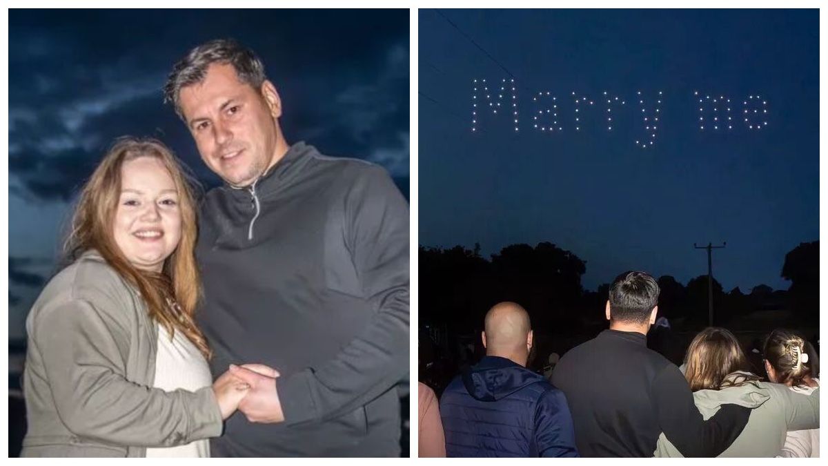 Британець оригінально освідчився за допомогою дронів - Розваги 24 Британець оригінально освідчився за допомогою дронів - Розваги 24