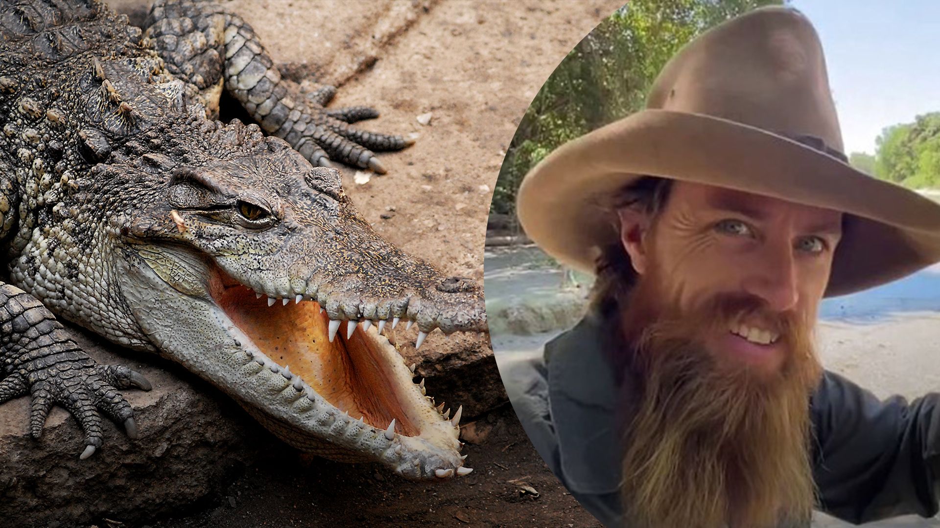 Австралиец показал, как добирается до работы через реку с крокодилами