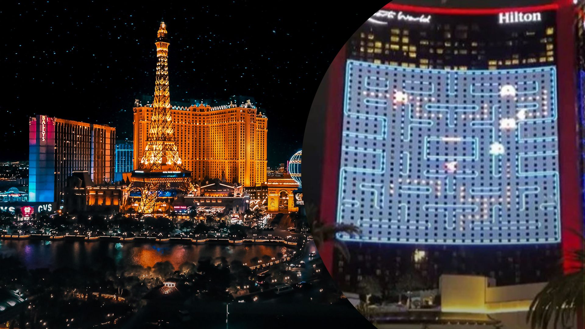 У Лас-Вегасі зіграли у гру Pac-Man на найбільшому екрані у світі