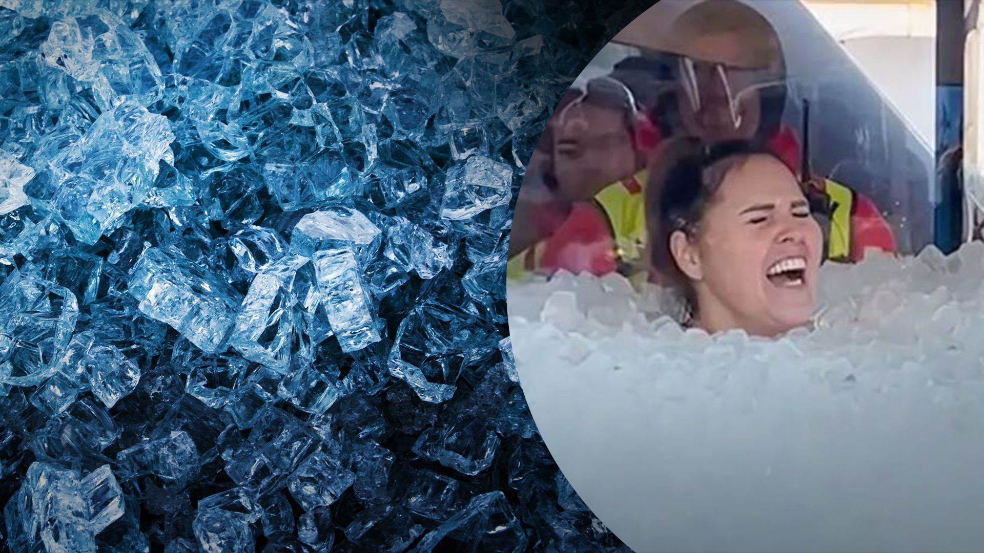 Женщина побила рекорд - она провела более 3 часов в ящике со льдом Женщина побила рекорд - она провела более 3 часов в ящике со льдом