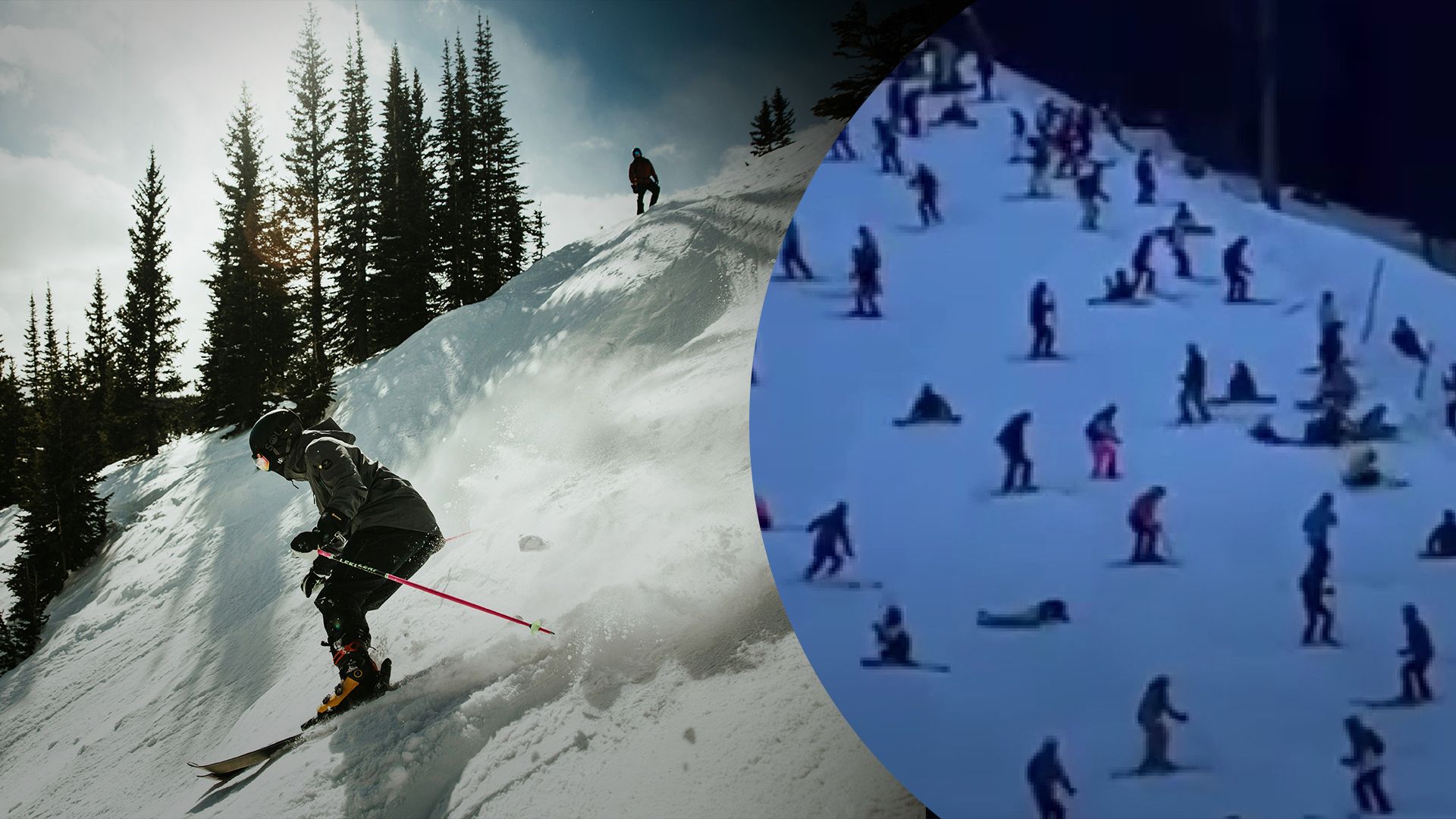  Пьяные лыжники заблокировали склон на горнолыжном курорте Ишгль