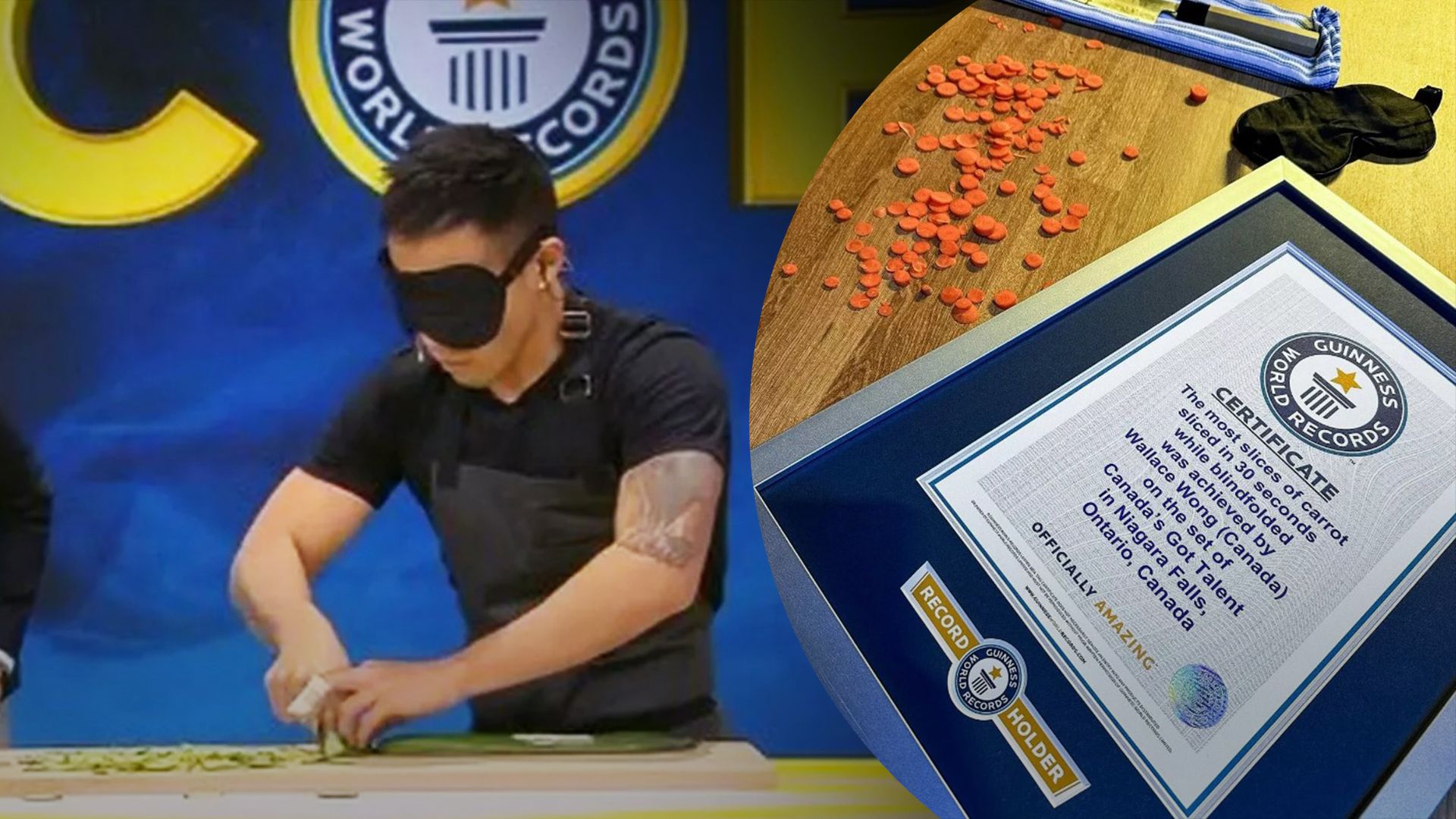 Канадец установил новый рекорд, нарезая овощи Канадец установил новый рекорд, нарезая овощи
